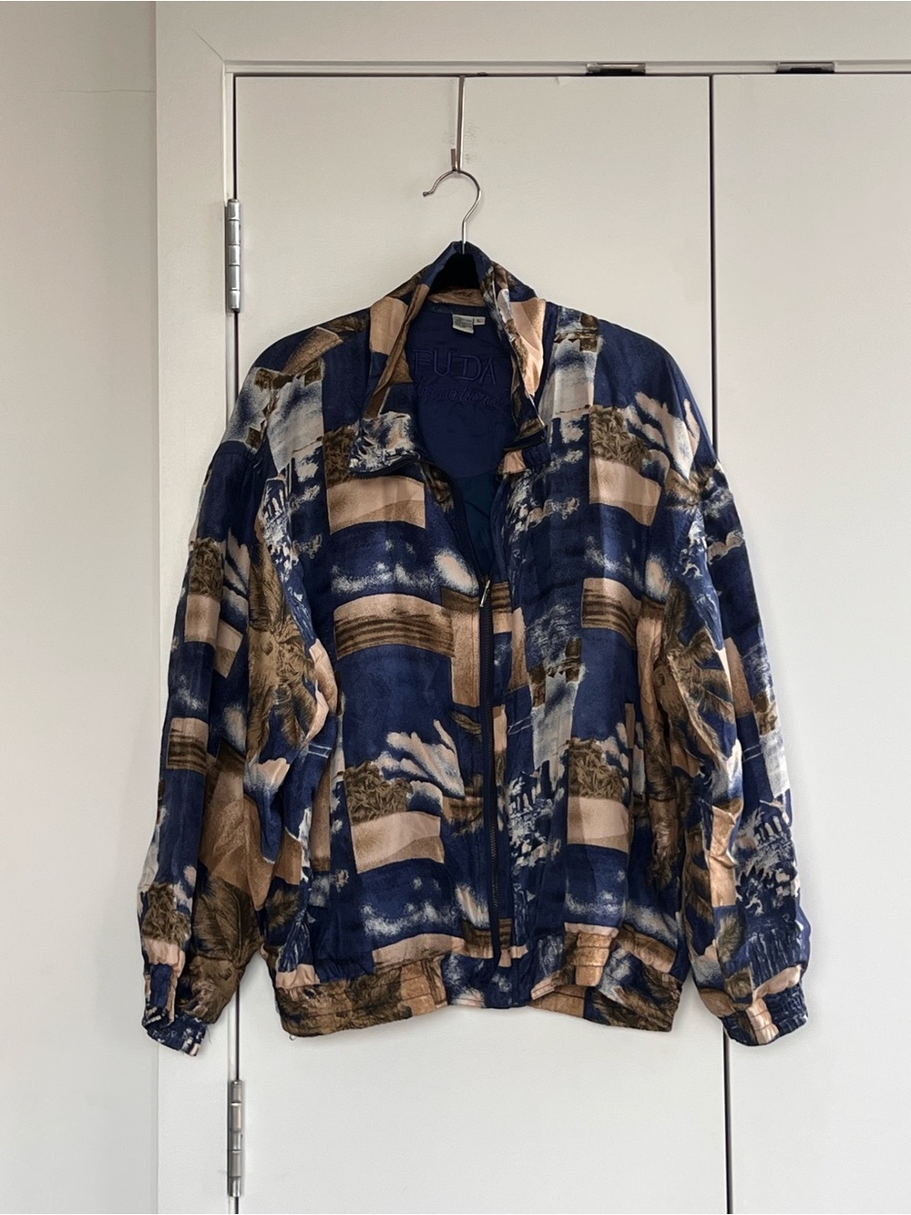 Vintage Fuda International Oversized Silk Jacket
